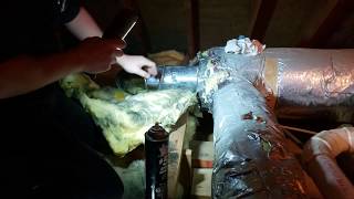 Rewrapping Duct Work [upl. by Tryck533]