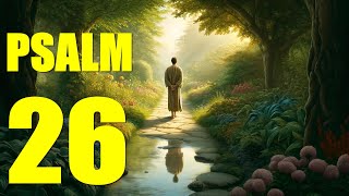 Psalm 26 Reading Walking in Integrity and Trust With words  KJV [upl. by Nishom]