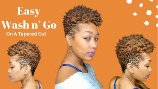 Wash n Go for Tapered Cut  Adell’s Natural Hair Salon [upl. by Aistek532]