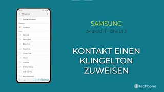 Kontakt einen Klingelton zuweisen  Samsung Android 11  One UI 3 [upl. by Lleral]