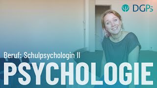 Berufe in der Psychologie Schulpsychologie Langversion [upl. by Madox586]