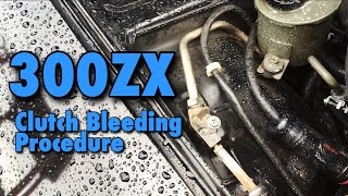 How To Bleed The Clutch On A Nissan 300ZX [upl. by Kirad]