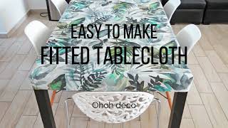 Easy to make fitted tablecloth [upl. by Retxed]