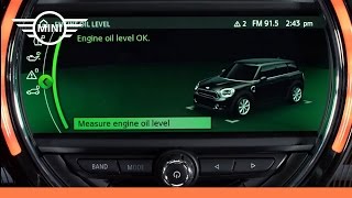 MINI USA  MINI Connected With Touchscreen  Checking Oil [upl. by Siul]