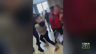 Fight Breaks Out In Hallway Of Highlands High School [upl. by Buerger]