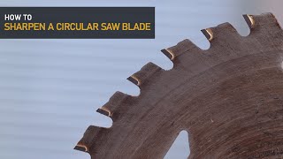 How to sharpen a circular saw blade [upl. by Naivaj]