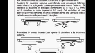 Sostituzione cartellini nome Citofoni Urmet [upl. by Auhsohey949]