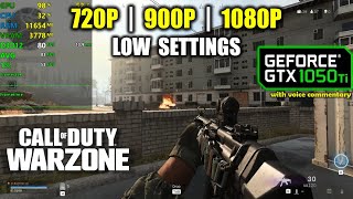 GTX 1050 Ti  Call of Duty Warzone  Battle Royale  1080p 900p 720p [upl. by Tikna]