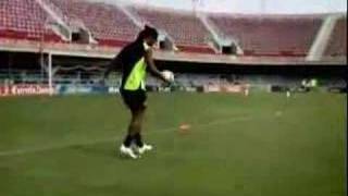 Ronaldinho Hitting The Bar 4 Times [upl. by Devol578]