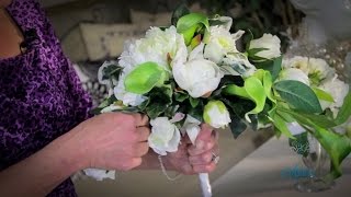 Wedding Floristry Tutorial How to make a Trailing Bouquet [upl. by Erlewine]