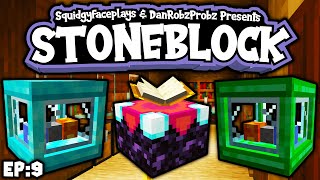 Stoneblock  Enchantments amp Upgrades  Ep9  Minecraft Bedrock Edition [upl. by Nosrettap]