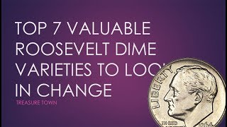 Top 7 Valuable Roosevelt Dime Errors in Pocket Change 350000 [upl. by Yrian]