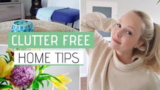 CLUTTER FREE HOME TIPS » 10 Habits for a clutterfree home [upl. by Atsirc]