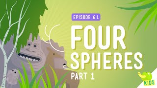 Four Spheres Part 1 Geo and Bio Crash Course Kids 61 [upl. by Winson]