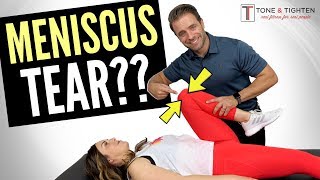 Do I Have A Meniscus Tear  Knee Tests You Can Do At Home [upl. by Wilek]