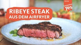 ChiliCoffee RibEye Steak aus dem Philips Airfryer [upl. by Meares544]