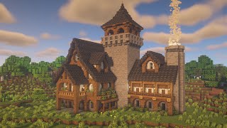 Minecraft Medieval Mansion Tutorial [upl. by Austina]