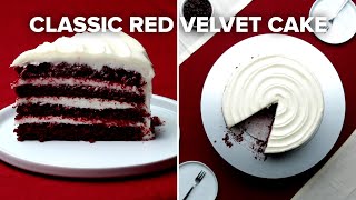 Classic Red Velvet Cake • Tasty Recipes [upl. by Bartolome]