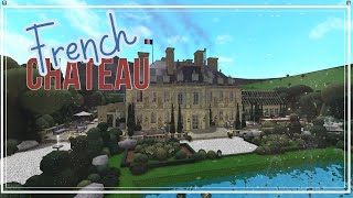 Historic French Chateau  Collab with lookiokas  Bloxburg Speedbuild [upl. by Ayhdiv35]