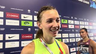 Femke Bol on her recordbreaking form at the London Diamond League [upl. by Nomor]