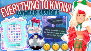 EVERYTHING TO KNOW ABOUT THE WINTER UPDATE 2022 IN ROYALE HIGH ROBLOX Royale High Snowglobe Summit [upl. by Enrol]