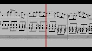 BWV 596  Organ Concerto in D Minor Scrolling [upl. by Nage]