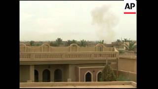 Firefights between US troops and insurgents nr Fallujah [upl. by Gran]