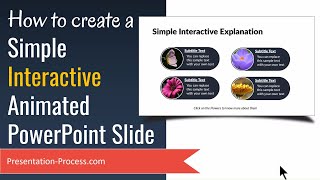 Simple Interactive PowerPoint Animated Slide  for Quiz [upl. by Amsden]