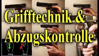 Kurzwaffe Grifftechnik und Abzugskontrolle Pistole [upl. by Kra363]