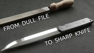 Making a Knife from an Old File [upl. by Nadine]