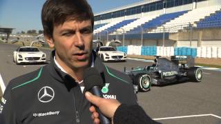 F1 W04 launch  Toto Wolff interview [upl. by Aelhsa]