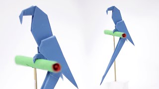 Origami Macaw Parrot  How to fold [upl. by Annohs864]