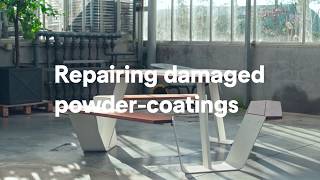 How to repair damaged powdercoatings [upl. by Etteneg691]