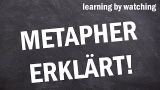 Metapher einfach erklärt [upl. by Mert]