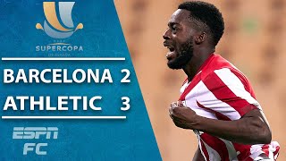 Athletic Bilbao pull off EPIC comeback vs Barcelona to win Spanish Supercopa  ESPN FC Highlights [upl. by Vasilek]