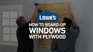 How To Board Up Windows with Plywood  Severe Weather Guide [upl. by Estrella]