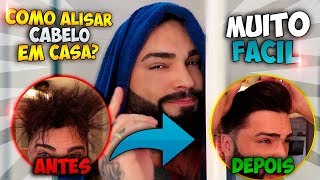 Alisamento Caseiro Cabelo Masculino Tutorial Progressiva Caseira [upl. by Scheer544]