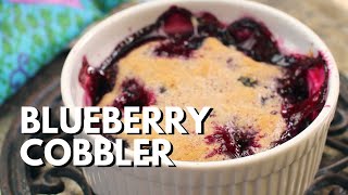 Easy Blueberry Cobbler for One Recipe [upl. by Annahaj]