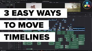 3 Easy Ways to Move Timelines in DaVinci Resolve [upl. by Lundin163]