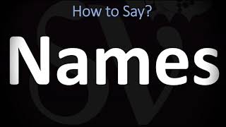 How to Pronounce Names CORRECTLY [upl. by Lulita]