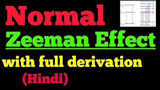 normal zeeman effect [upl. by Ibib]