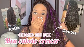 DICAS PARA O CABELO CACHEADO CRESCER RÁPIDO📏 💖 tudo que eu faço [upl. by Aronek]