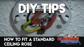 How to fit a ceiling light UK Ultimate Handyman DIY tips [upl. by Lacym450]