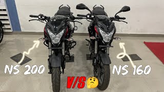 NS160 vs NS200  Pulsar ns200 vs Pulsar ns160  Harsh verma [upl. by Ynnep872]