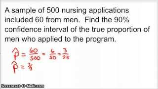 Confidence Intervals for Sample Proportions [upl. by Grethel]