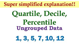 Measures of Position Ungrouped Data  Basic Statistics [upl. by Hebe]