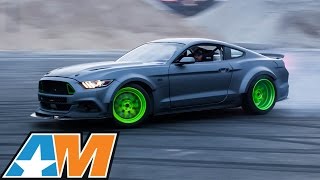 SEMA 2014 2015 RTR Ford Mustangs Drifting at High Speeds [upl. by Thompson]