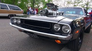 SUPERCHARGED 572 HEMI Dodge Challenger  Amazing V8 Sound [upl. by Aihc]