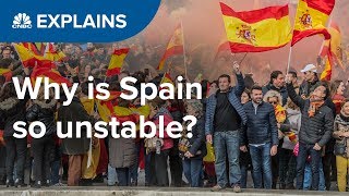 Why is Spain so unstable  CNBC Explains [upl. by Kimble]