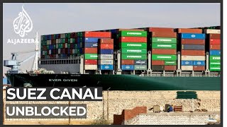 Investigation under way into Suez Canal blockage [upl. by Ikkin]